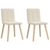 Sillas de comedor 2 unidades lino
