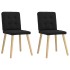 Sillas de comedor 2 unidades tela