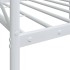 Diván sin colchón acero blanco 75x190