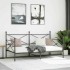 Sofá cama sin colchón terciopelo negro 100x200 cm