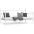 Diván sin colchón blanco 107x203 cm