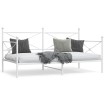 Diván sin colchón blanco 107x203 cm acero
