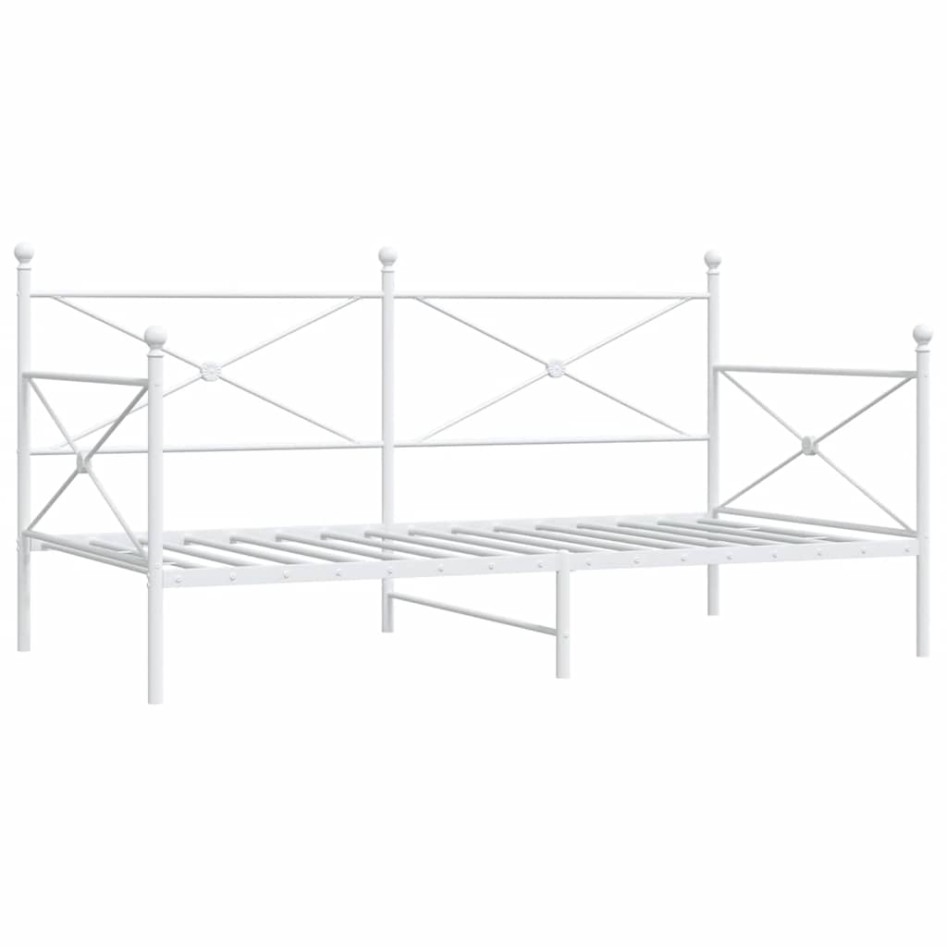 Diván sin colchón blanco 107x203 cm