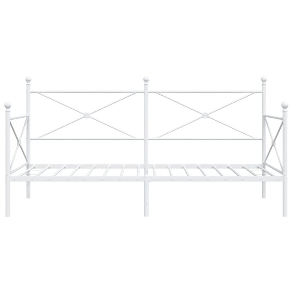 Diván sin colchón blanco 107x203 cm