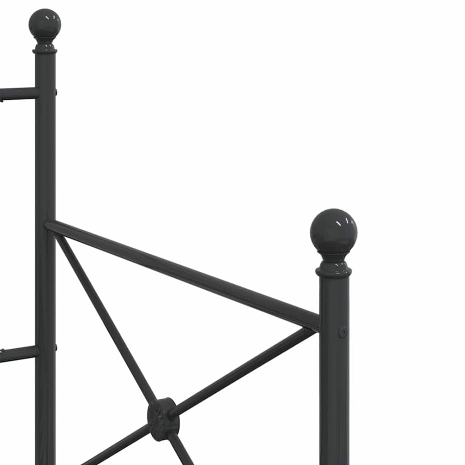 Sofá cama sin colchón tela negro 80x200 cm