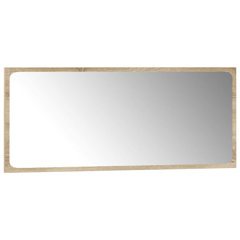 Set de muebles de baño 3 pzas madera contrachapada roble