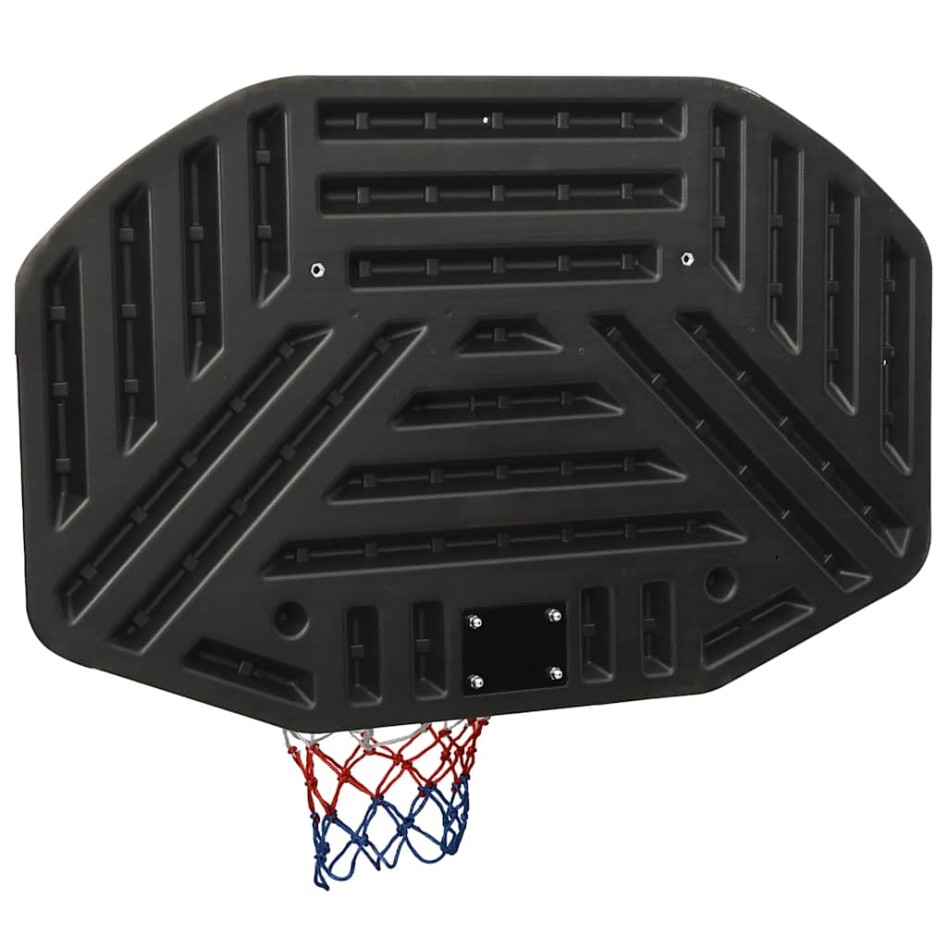 Tablero de baloncesto polietileno negro 109x71x3