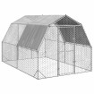 Gallinero con techo 2,5x4x2,25 m acero galvanizado