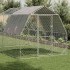 Gallinero con techo 2,5x4x2,25 m acero