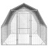 Gallinero con techo 2,5x4x2,25 m acero