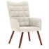 Sillón de relax con taburete terciopelo