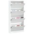 Mueble zapatero con 4 cajones abatibles blanco 80x21x163,5