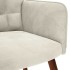 Sillón de relax con taburete terciopelo
