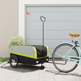 Remolque para bicicleta hierro negro y verde 45