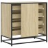Cajonera de madera contrachapada color roble sonoma 70x41x70