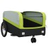 Remolque para bicicleta hierro negro y verde 45