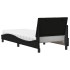 Cama con colchón tela negro 90x190