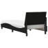 Cama con colchón tela negro 80x200