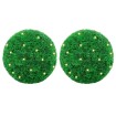 Bolas de boj artificial con luces LED 2 unidades 45 cm