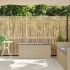 Banco de jardín con cojín ratán sintético beige 110x40x44