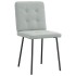 Sillas de comedor 4 unidades terciopelo gris