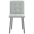 Sillas de comedor 4 unidades terciopelo gris