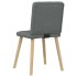 Sillas de comedor giratorias 4 unidades tela gris