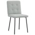 Sillas de comedor giratorias 6 uds terciopelo gris