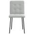 Sillas de comedor giratorias 6 uds terciopelo gris