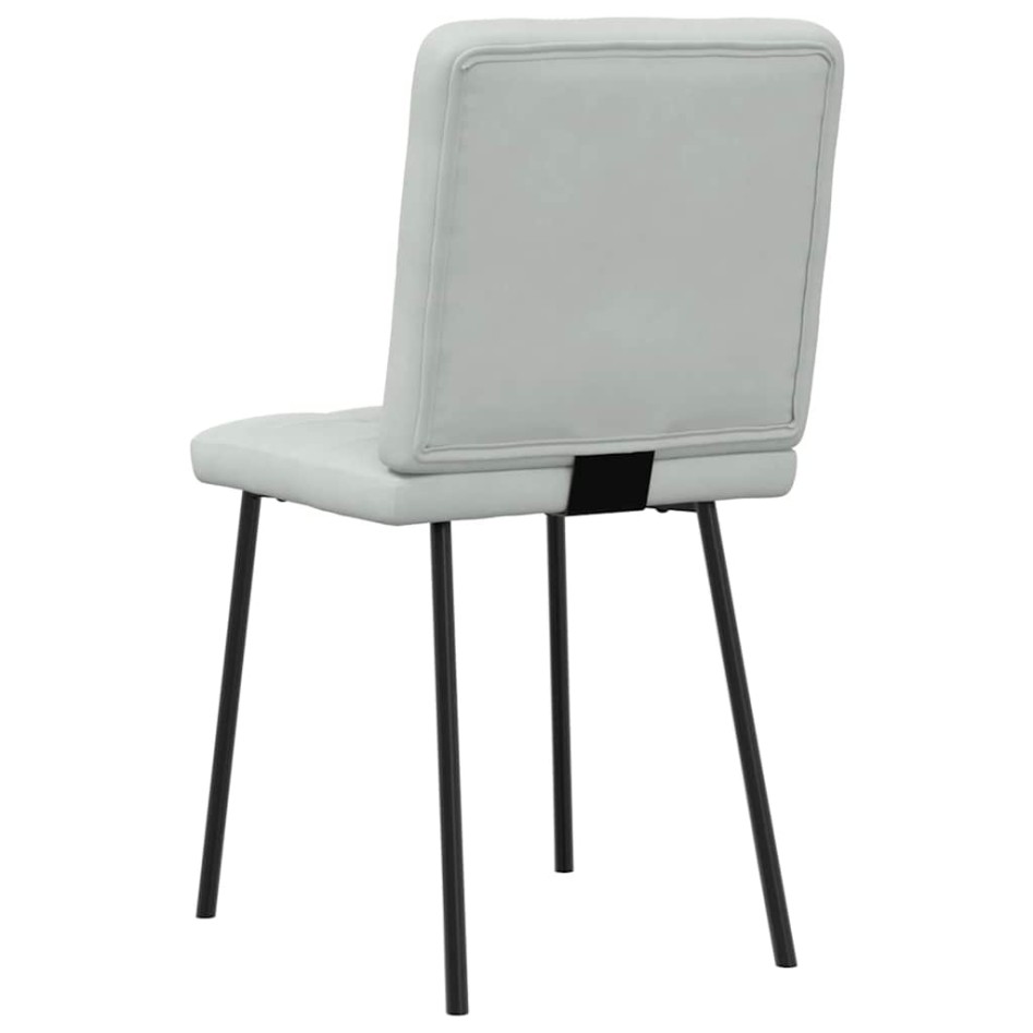 Sillas de comedor giratorias 6 uds terciopelo gris
