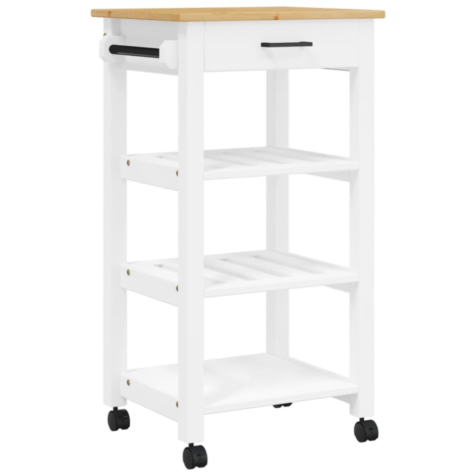 Carrito de cocina MONZA madera maciza de pino 48x40x90