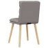 Sillas de comedor 2 unidades tela gris