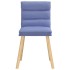 Sillas de comedor 2 uds tela azul