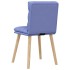 Sillas de comedor 2 uds tela azul