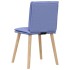 Sillas de comedor 2 uds tela azul