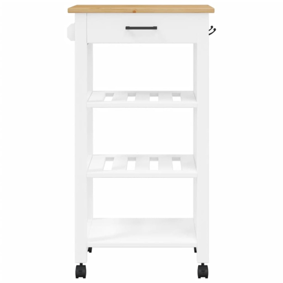 Carrito de cocina MONZA madera maciza de pino 48x40x90