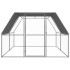 Jaula gallinero de exterior de acero galvanizado 3x4x2