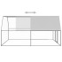 Jaula gallinero de exterior de acero galvanizado 3x4x2