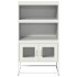 Aparador de acero blanco 68x39x123