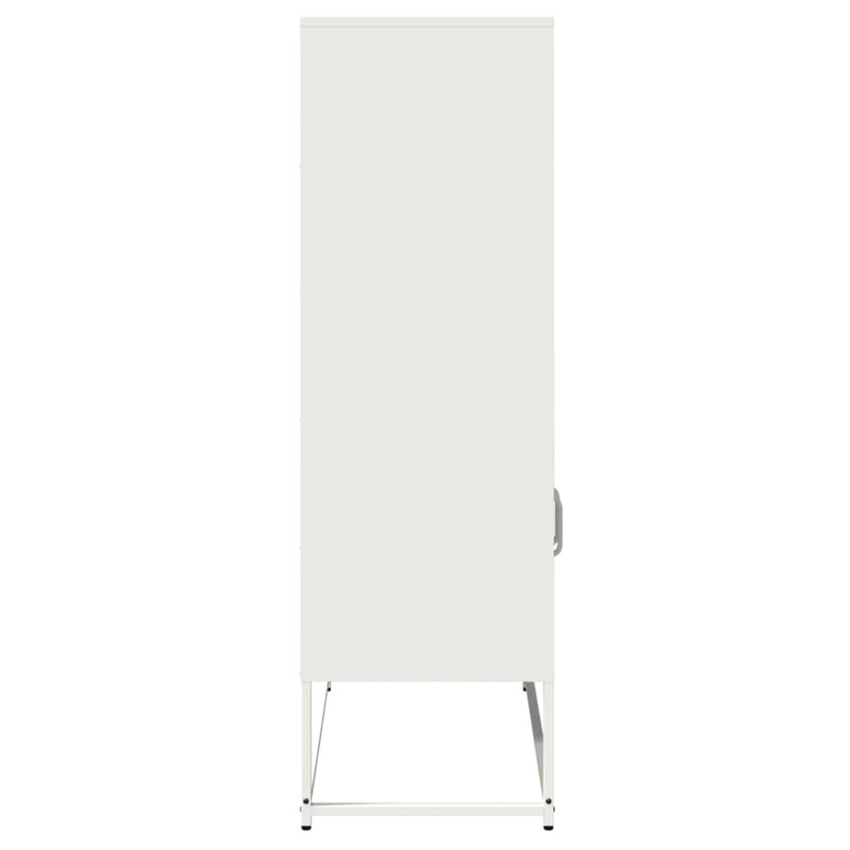 Aparador de acero blanco 68x39x123