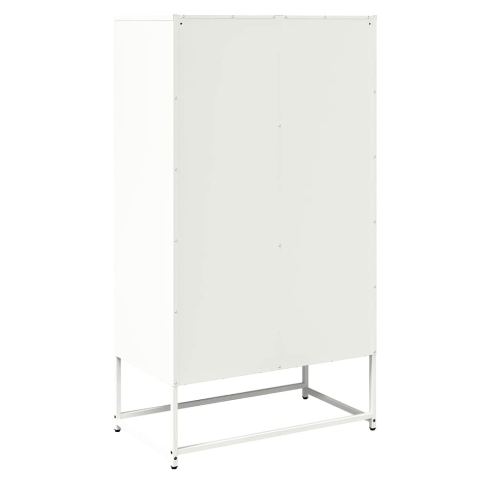 Aparador de acero blanco 68x39x123