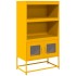 Aparador de acero amarillo mostaza 68x39x123