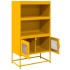 Aparador de acero amarillo mostaza 68x39x123