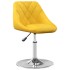 Sillas de comedor giratorias 2 uds terciopelo amarillo