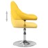 Sillas de comedor giratorias 2 uds terciopelo amarillo