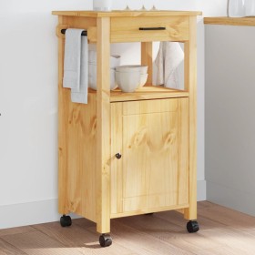 Carrito de cocina MONZA madera maciza de pino 48x40x90
