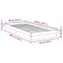 Estructura de cama sin colchón 90x200 cm madera maciza de
