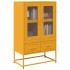 Aparador de acero amarillo mostaza 68x39x111,5