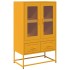 Aparador de acero amarillo mostaza 68x39x111,5