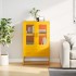 Aparador de acero amarillo mostaza 68x39x111,5